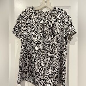 Tristan XL black and white blouse